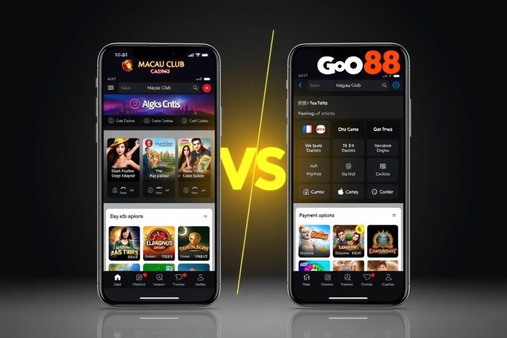 So sánh app mobile Macau Club và Go88 So sánh app mobile Macau Club và Go88